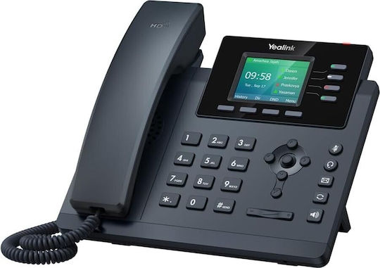 Yealink SIP- T34W Ενσύρματο Τηλέφωνο IP 4 γραμμών Μαύρο