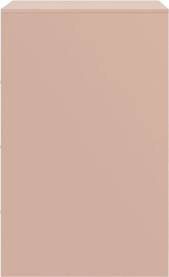 Комоди Метални Розов 2бр 34.5x39x62см