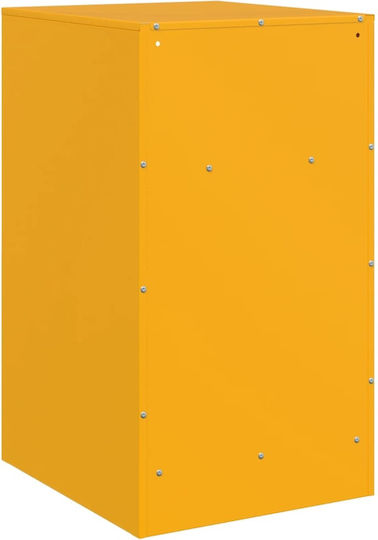 Κομοδίνα Μεταλλικά Κίτρινα 2τμχ 34.5x39x62cm