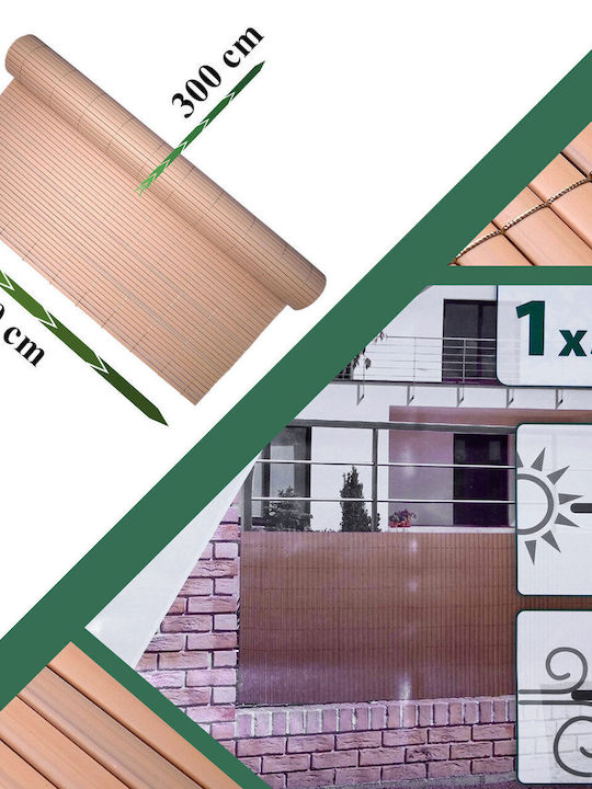 Artool Bamboo Fencing Plastic with Whole Reed 1x3m