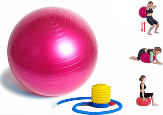 Ball Pilates 65cm in Rot Farbe