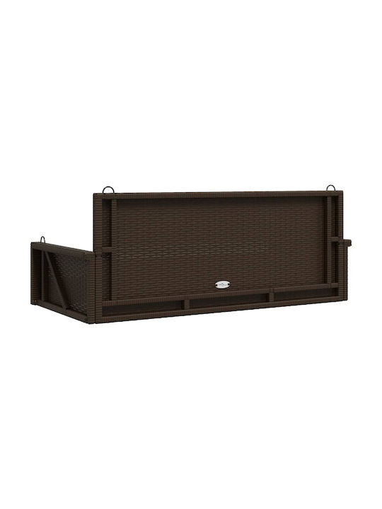 Leagăn suspendat 2 sloturi Rattan Maro Rezistență până la 110kg L119xL56xH48cm
