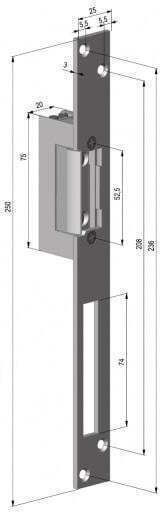 Assa Abloy Χωνευτή Κλειδαριά Αριστερή