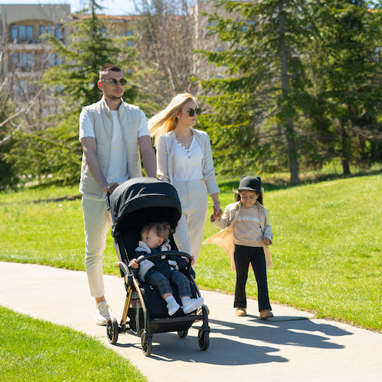 Lorelli Quick Automatic Baby Stroller Suitable for Newborn Black Jasper 8.4kg