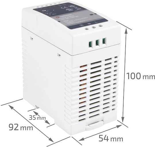 Τροφοδοτικό Ράγας με Έξοδο 12V και Ισχύ 90W 7.5A