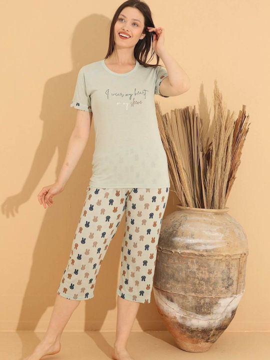 Esthisis Summer Women's Pyjama Set Cotton Physical