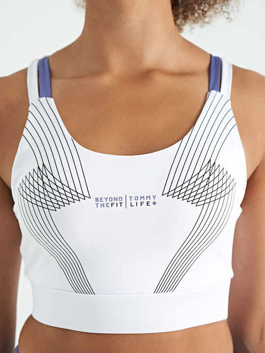 Tommy Life Frauen Sport-BH White