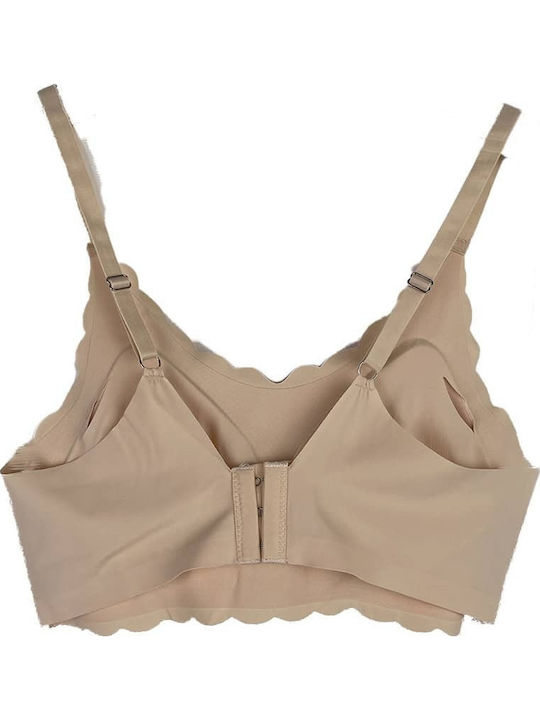 Women's Beige Sports Bra
