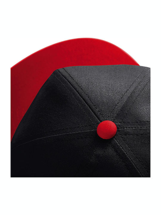 Beechfield Kinderhut Jockey Stoff Paris Saint-germain F.c. Schwarz KP_12710_cap-snapback-kid-SchwarzRot