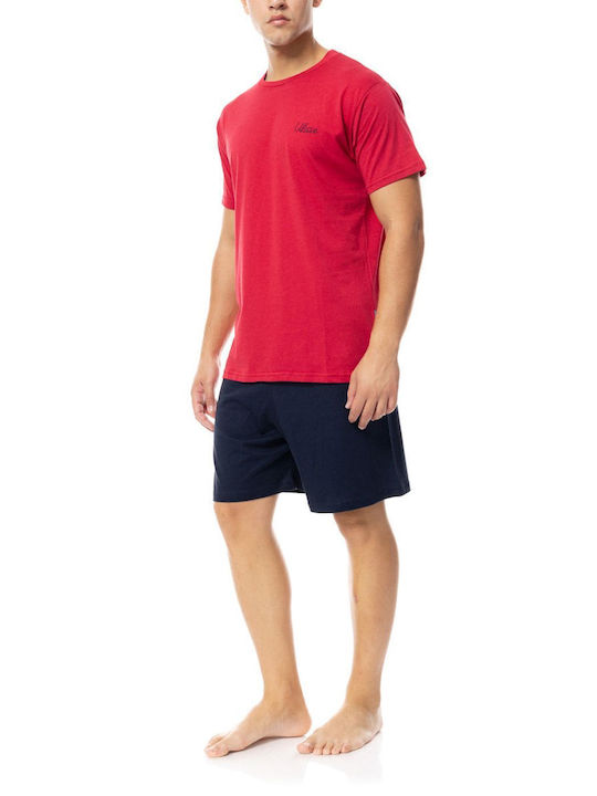 Ulisse Men's Summer Pajamas Set RED 5207110413248,