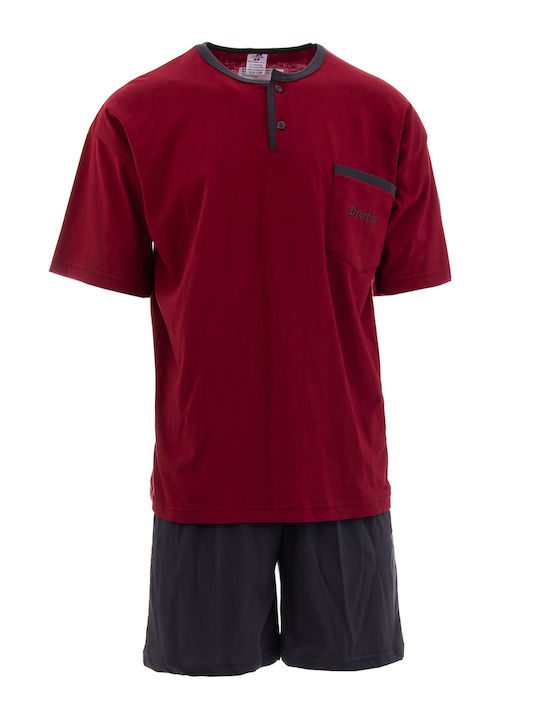 Billy Sabbado Men's Summer Pajamas Set Bordeaux