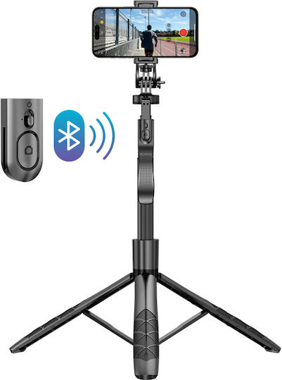 Crong SelfieGo Ultra Handy-Stative Bluetooth-Schwarz