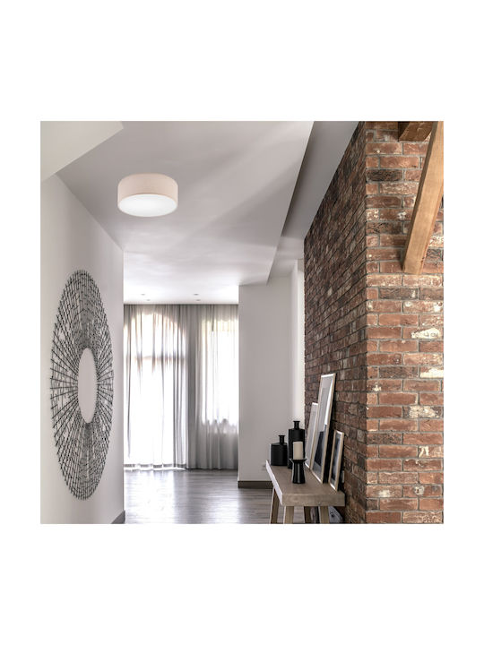 Lamkur Ceiling Mount Light Beige with Socket E27