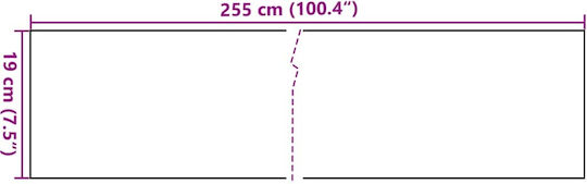 Vidaxl Διαχωριστικά Βεράντας 10 Τεμ Καφέ&μαύρο 255x19 Εκ Συνθ Ρατάν Μαύρο