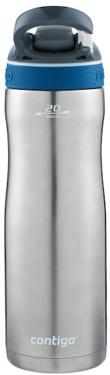 Contigo Thermal Flasche Thermosflasche Rostfreier Stahl 590ml Silver