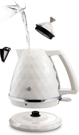 De'Longhi Brillante Exclusive Kettle 1.7lt 2000W White