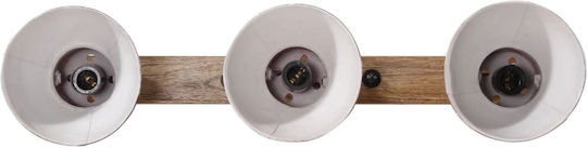 vidaXL Lamp Wall with Socket E27 Bronze 65x25cm