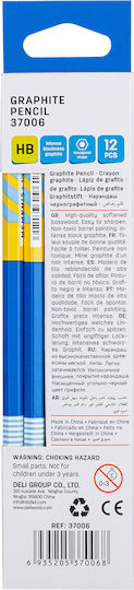 Deli Memphis Σετ 12 Μολύβια HB Μπλε