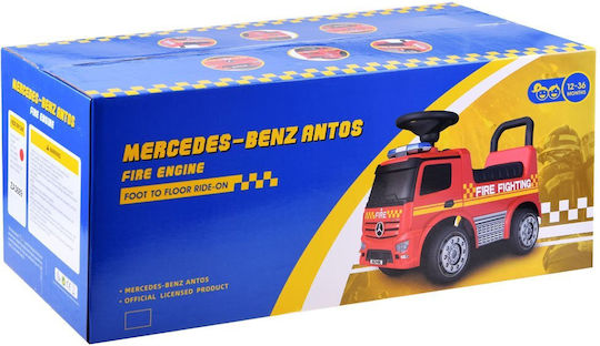 Jokomisiada Mercedes Vehicle Fire Brigade Mașină Ride On Pentru 12+ Luni Roșie