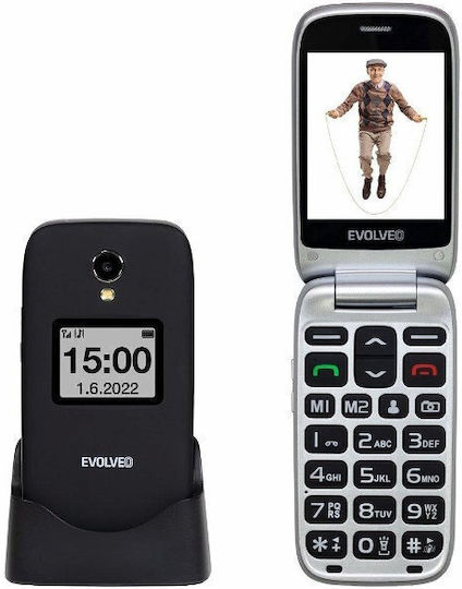 Evolveo EasyPhone FS Telefon Mobil Single SIM cu Butoane Mari Negru