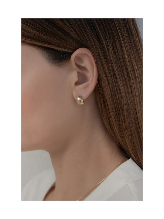 Kritsimis Earrings Hoops made of Gold 14K