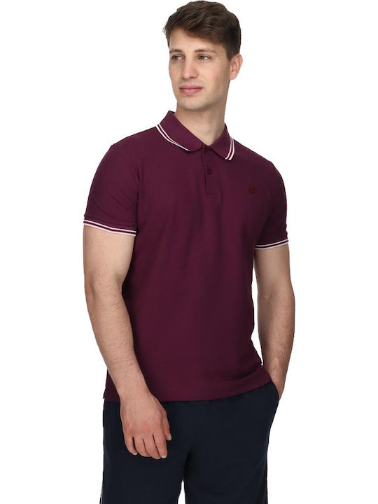 Polo Short Sleeve Blouse Burgundy