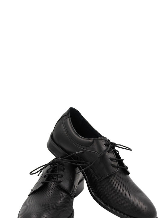 Nice Step Men's Leather Dress Shoes Black