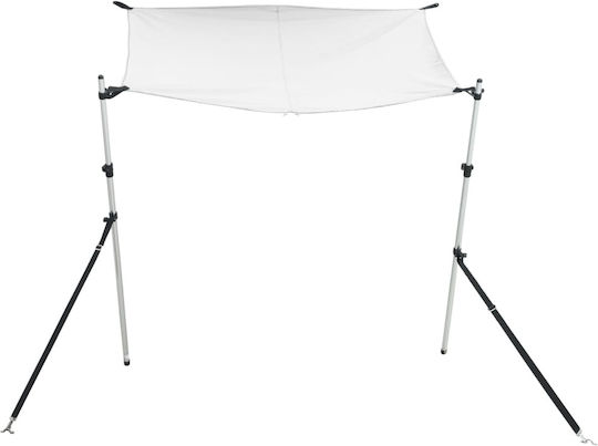 vidaXL Tenta Barca Aluminiu M170xL170xH113cm Alb Culoare