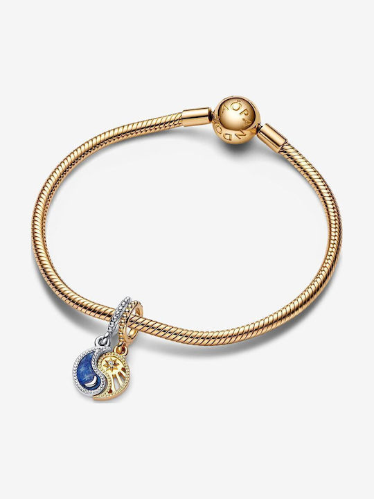 Pandora Charm από Επιχρυσωμένο Ασήμι Μπλε