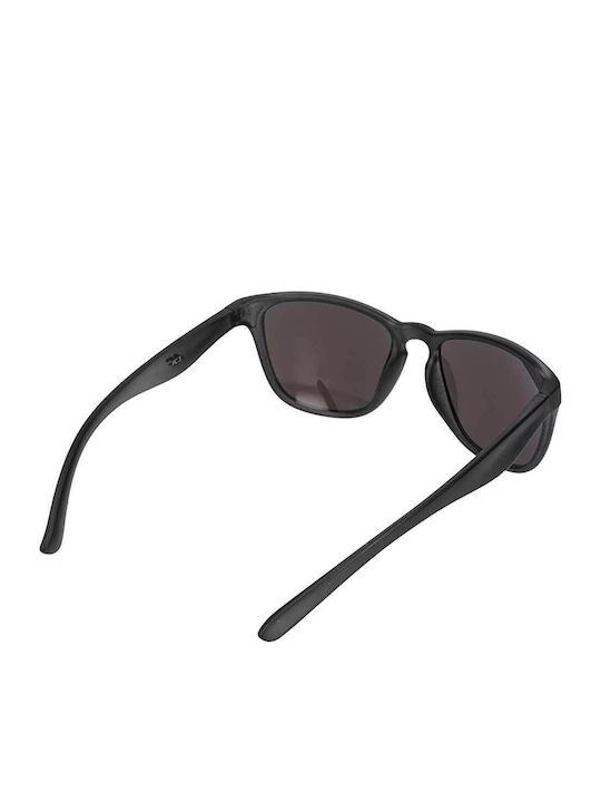 4F Unisex Sonnenbrille mit Schwarz Kunststoff Gestell und Blau Spiegel Linse 4FWSS24ASUNU048-33S