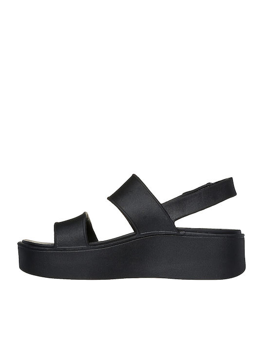 Arch Fit Women's Flat Sandals in Black Color