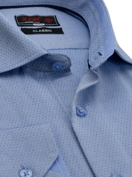 La Pupa Men's Shirt Cotton Light Blue