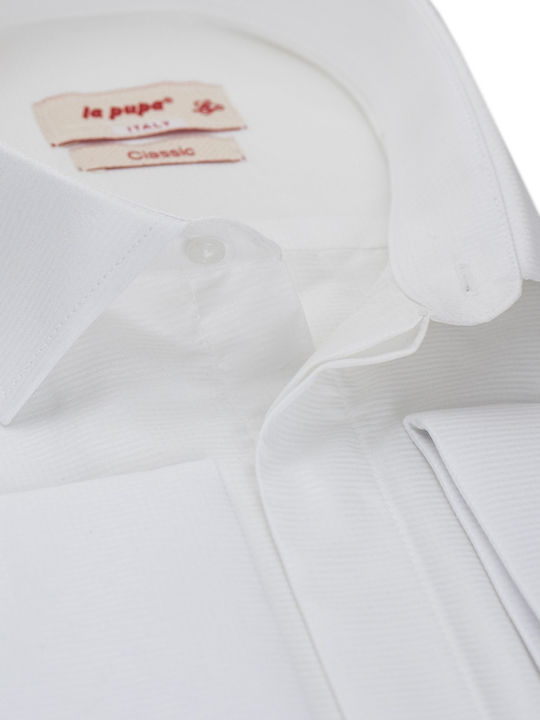 La Pupa Men's Shirt Cotton White