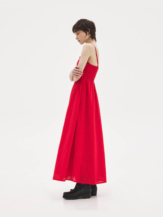 SunsetGo! Midi Kleid Rot