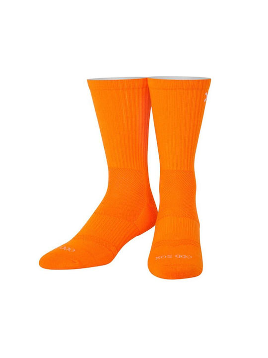 ODD Men Crew Basifashion Socks - ORANGE - 047356