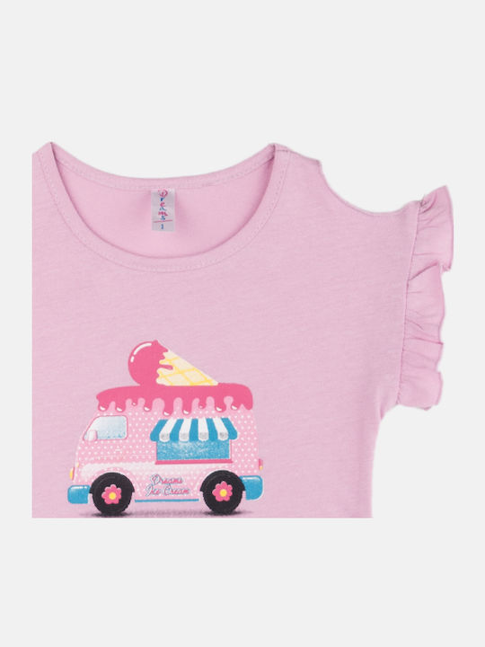 Dreams by Joyce Kinder-Nachthemd Sommer Rosa Ice Cream