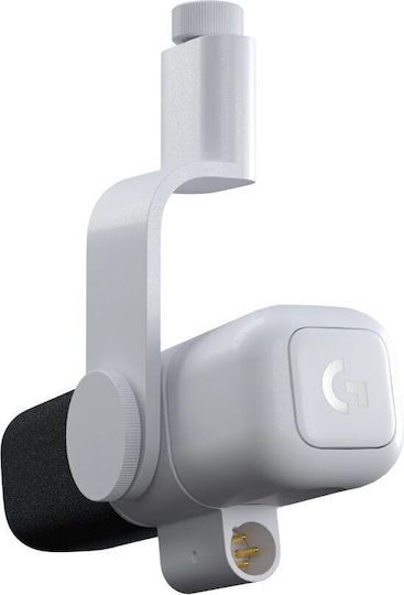 Logitech Yeti Μικρόφωνο XLR / USB Shock Mounted για Studio σε Λευκό Χρώμα