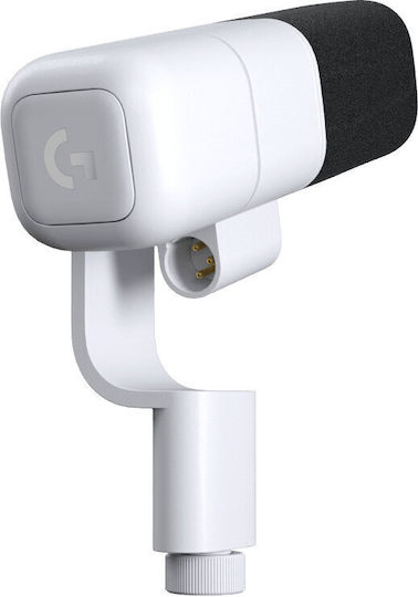 Logitech Yeti Μικρόφωνο XLR / USB Shock Mounted για Studio σε Λευκό Χρώμα