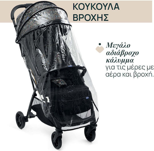 Chicco Glee Baby Stroller Suitable for Newborn Playful Black 5.9kg