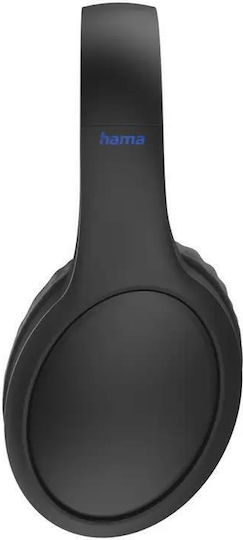 HAMA Spirit Focused Безжични / Жични Over Ear Слушалки с 15 часа Работа и Бързо Зареждане Черни