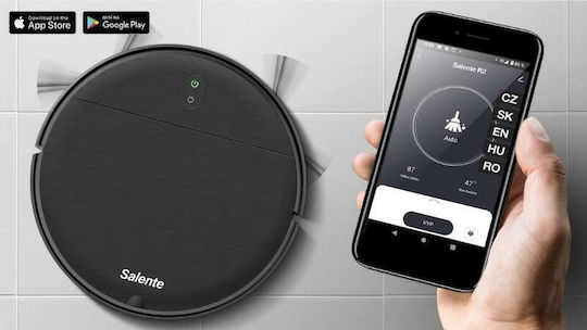 Salente Evolveo R2 Robot Vacuum Cleaner with Smart Navigation and Suction Power 1400Pa Black