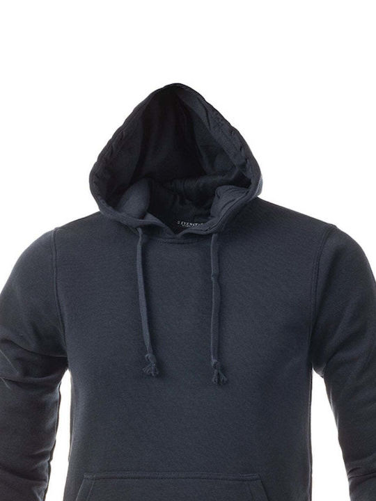 Senior Men's Sweatshirt with Hood Blue