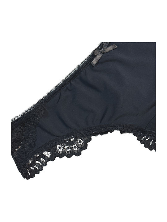 Women's Brazil with Lace Black