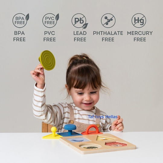Taf Toys Παιχνίδι Ταξινόμησης Σχημάτων My First Shapes Puzzle από Ξύλο για 12+ Μηνών