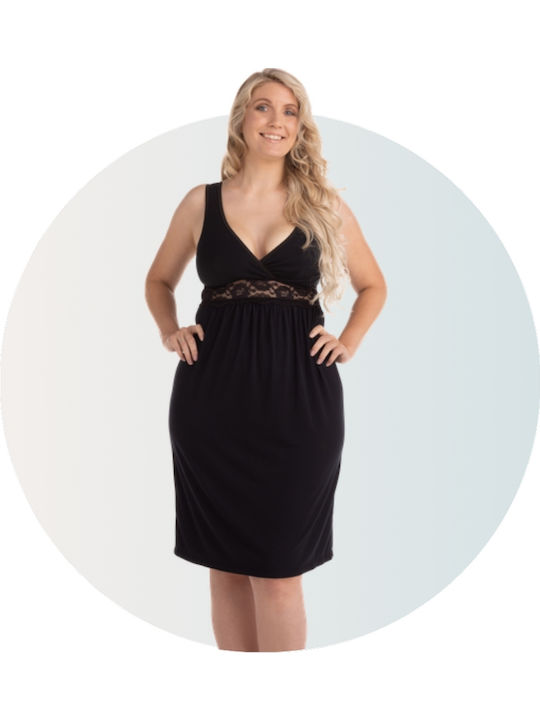 Carriwell Nightgown Maternity & Nursing Black