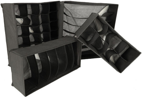ikonka Drawer Organizer for Underwear / Socks / Ties / Belts in Gray Color 4pcs