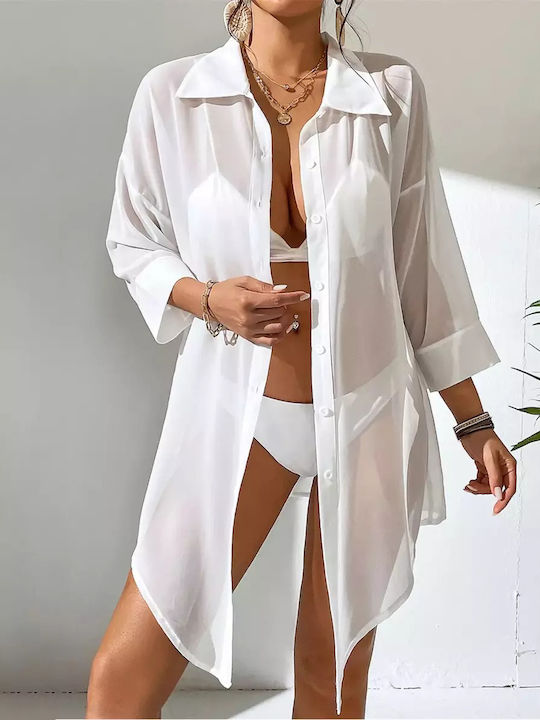 Women's Long Sleeve Shirt White