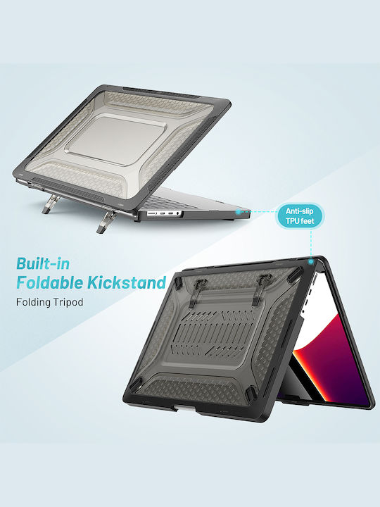 Sonique Icy Guardian Laptoptasche Für Laptop 14" Apple Mac Book Pro 14" 2021/2023 In Schwarz