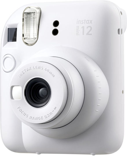 Fujifilm Instax Mini 12 Sofort Analoge Kamera + Hülle & Album Weiß