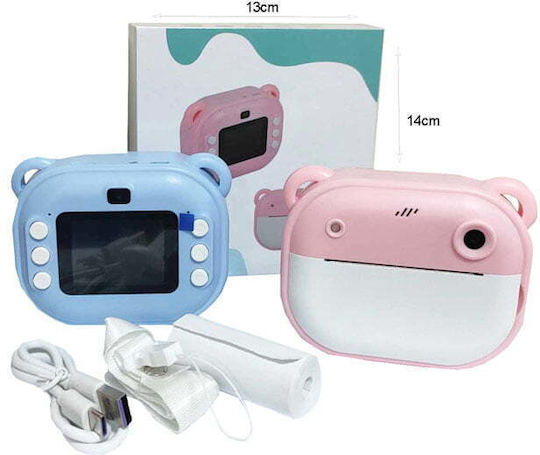 Portable mini printer Детски Фотоапарат с Термален Печат Син